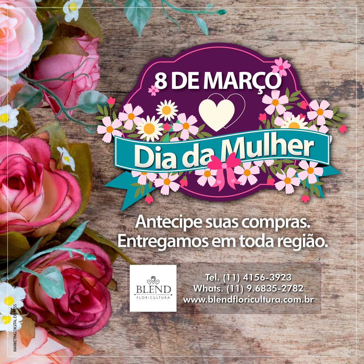 banner para redes sociais floricultura