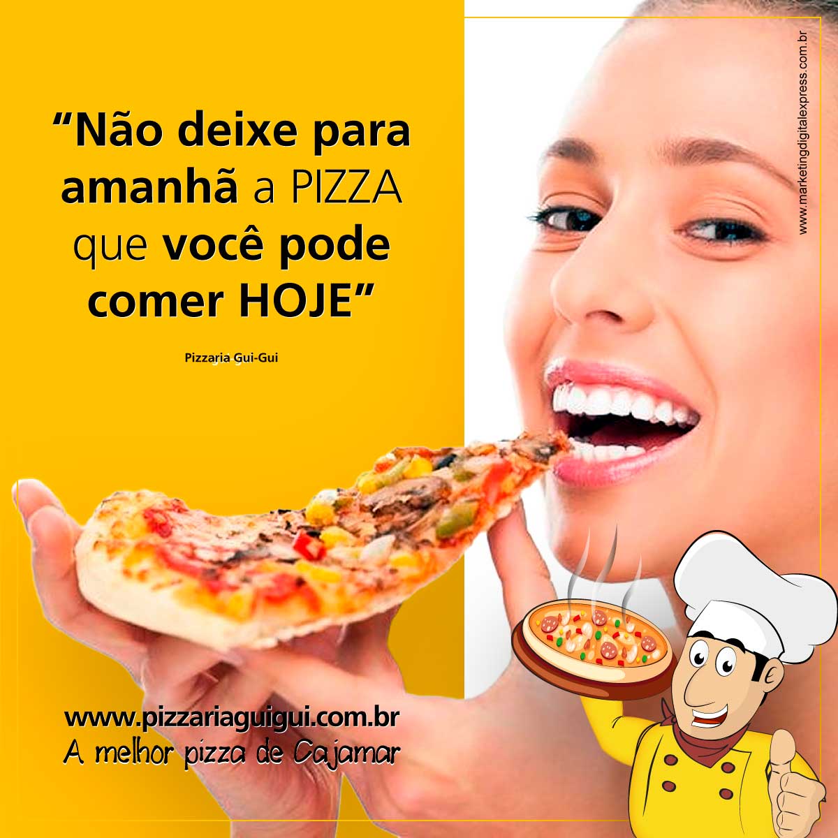 banner para redes sociais pizzaria